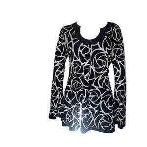 Art Teacher Aesthetic Top Y2K Graphic Statement Long Sleeve Blouse L